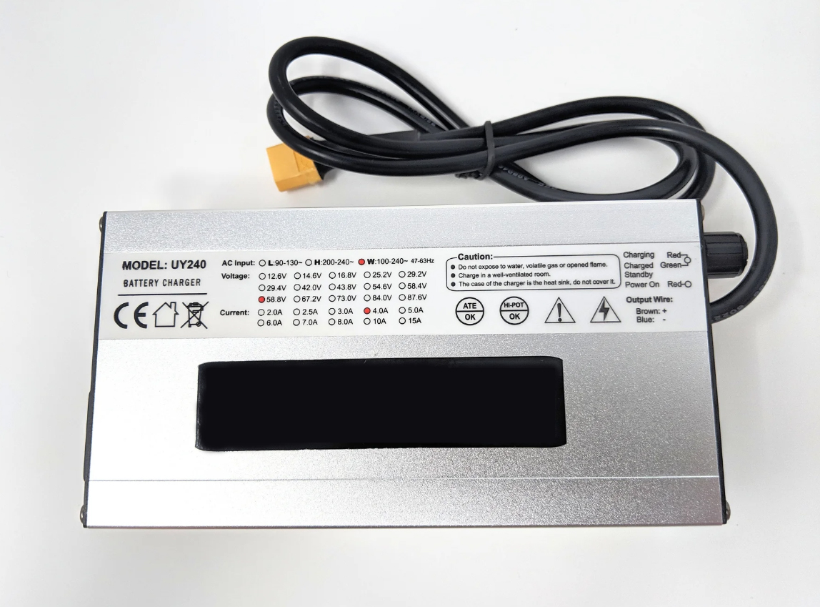 EBC Universal Smart Charger - 52v 4 amp Lithium Ion Battery