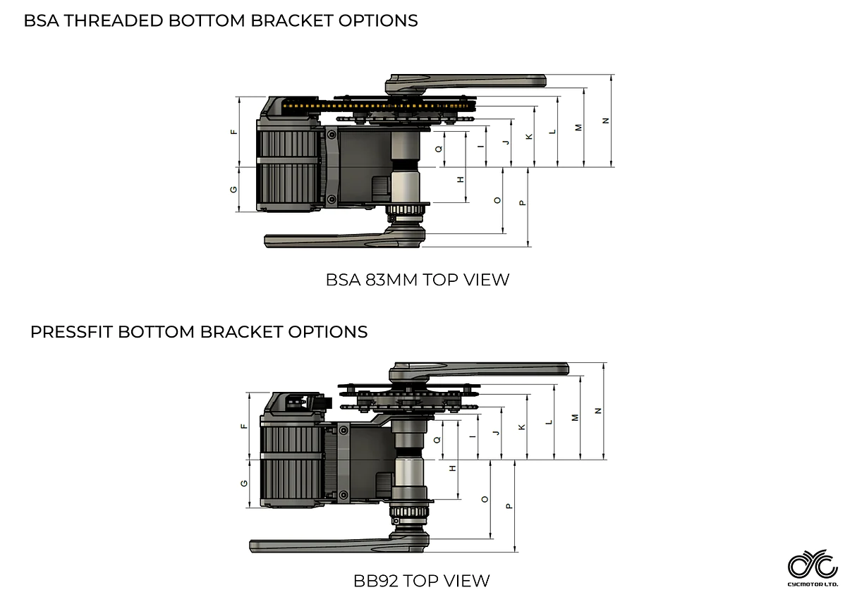CYC X1 STEALTH Gen 3 Mid-drive Motor Kit - Image 8